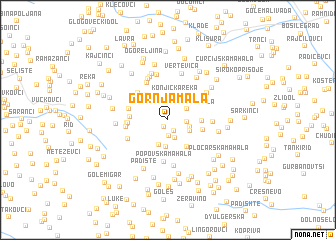 map of Gornja Mala