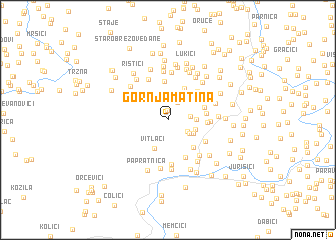 map of Gornja Matina