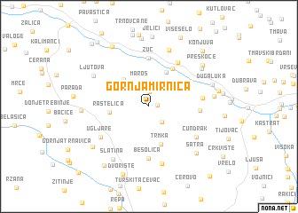 map of Gornja Mirnica