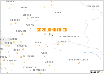 map of Gornja Mutnica