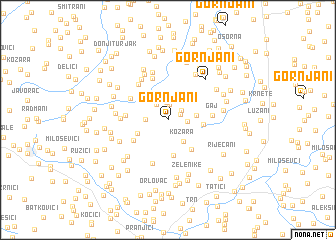 map of Gornjani