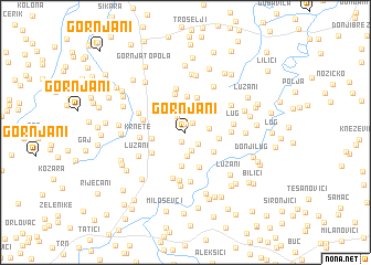 map of Gornjani