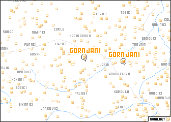 map of Gornjani