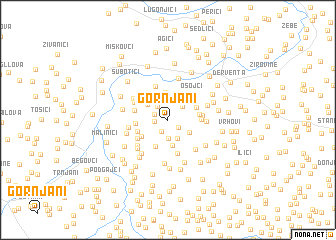 map of Gornjani