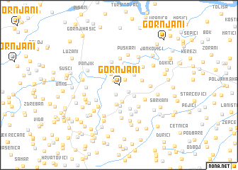 map of Gornjani