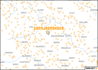 map of Gornja Orahova