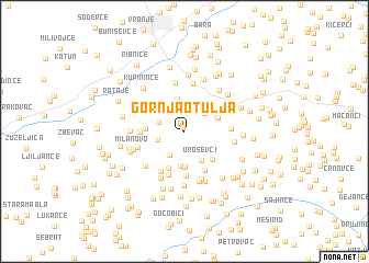 map of Gornja Otulja