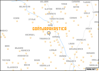 map of Gornja Pakaštica