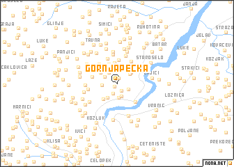 map of Gornja Pecka