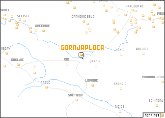 map of Gornja Ploča