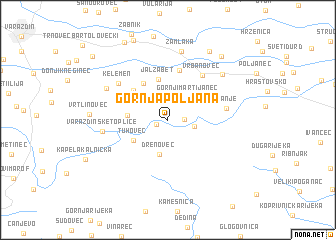 map of Gornja Poljana