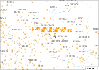 map of Gornja Pološnica