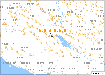 map of Gornja Rošca