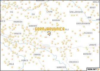 map of Gornja Rudnica
