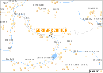 map of Gornja Ržanica