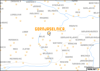 map of Gornja Selnica
