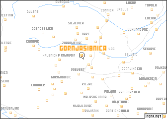 map of Gornja Sibnica