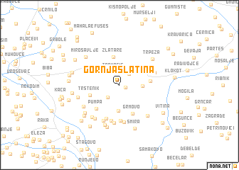 map of Gornja Slatina