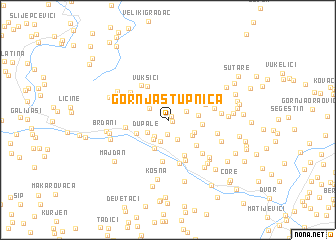 map of Gornja Stupnica