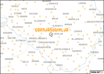 map of Gornja Sudimlja