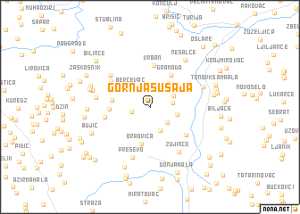 map of Gornja Šušaja