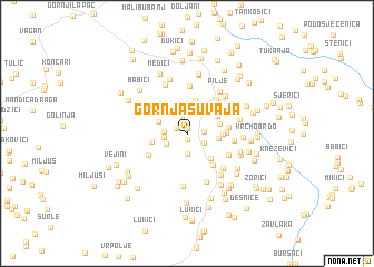 map of Gornja Suvaja