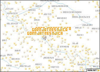 map of Gornja Trešnjica