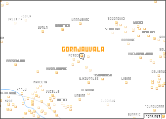 map of Gornja Uvala