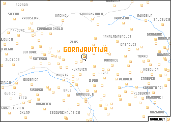 map of Gornja Vitija