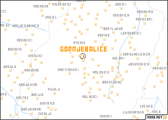 map of Gornje Baliće