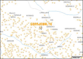 map of Gornje Balte