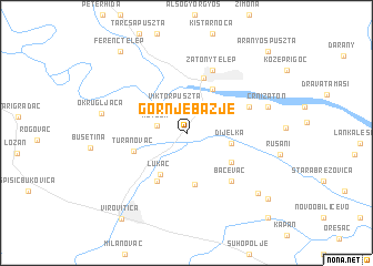 map of Gornje Bazje