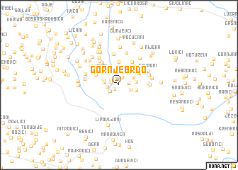 map of Gornje Brdo
