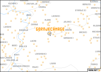 map of Gornje Čamage