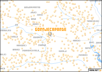 map of Gornje Caparde