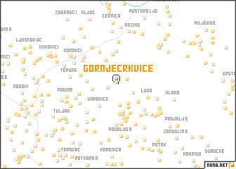 map of Gornje Crkvice