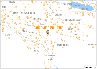 map of Gornje Crnjevo