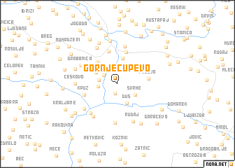 map of Gornje Čupevo