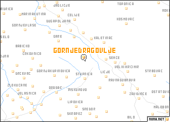 map of Gornje Dragovlje