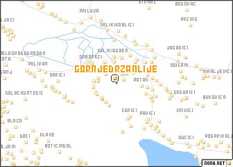 map of Gornje Držanlije