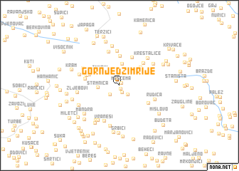 map of Gornje Džimrije