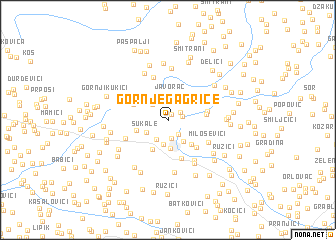map of Gornje Gagrice