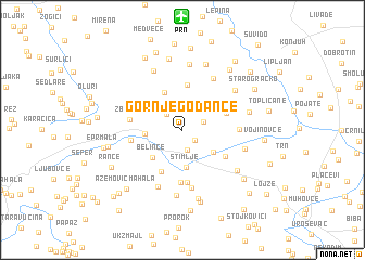 map of Gornje Godance