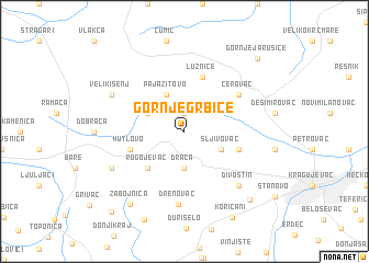 map of Gornje Grbice