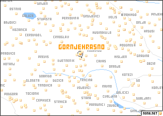 map of Gornje Hrasno