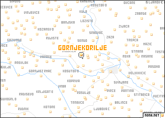 map of Gornje Korilje