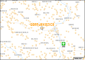 map of Gornje Kozice