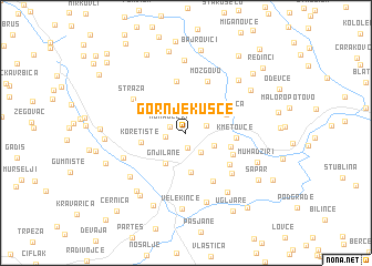 map of Gornje Kusce