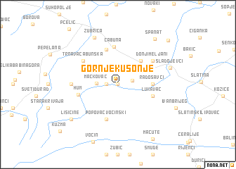 map of Gornje Kusonje