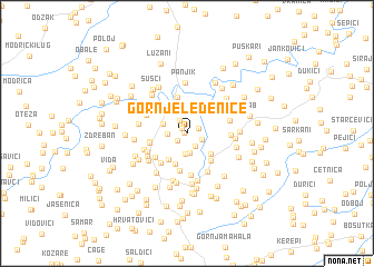 map of Gornje Ledenice